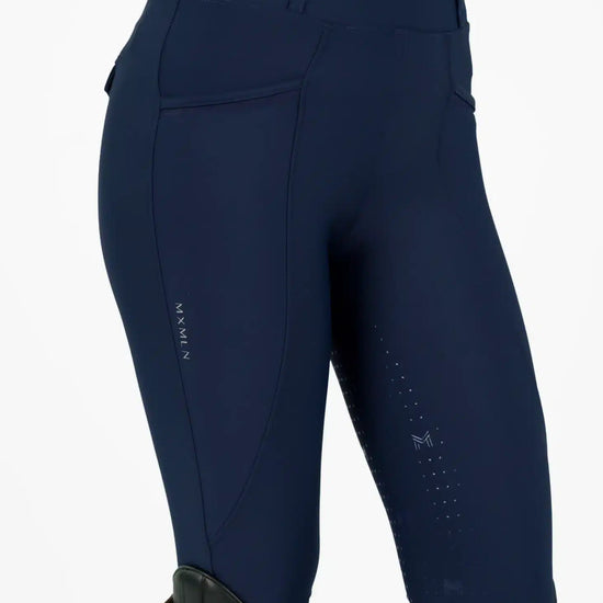 Maximilian Equestrian YR Pro Riding Leggings (Navy) by Maximilian Equestrian at  Try a Bit