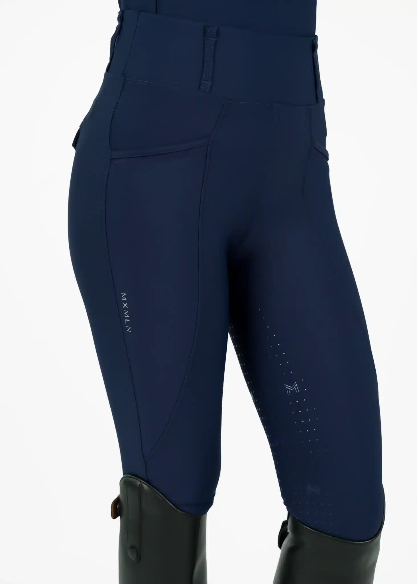 Maximilian Equestrian YR Pro Riding Leggings (Navy) by Maximilian Equestrian at  Try a Bit
