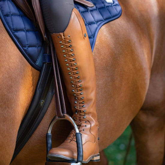 Premier Equine Maurizia Ladies Lace Front Tall Leather Riding Boot by Premier Equine at  Try a Bit