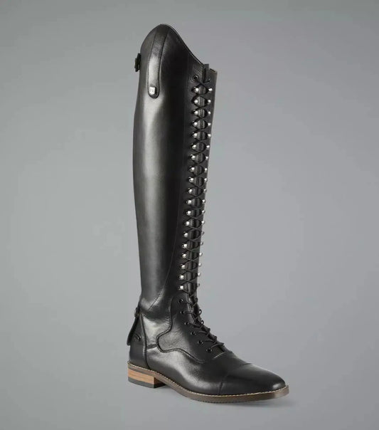 Premier Equine Maurizia Ladies Lace Front Tall Leather Riding Boot by Premier Equine at  Try a Bit