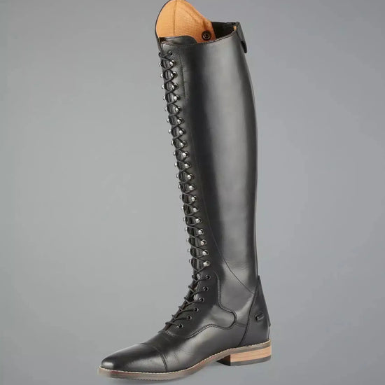 Premier Equine Maurizia Ladies Lace Front Tall Leather Riding Boot by Premier Equine at  Try a Bit