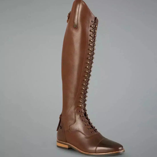 Premier Equine Maurizia Ladies Lace Front Tall Leather Riding Boot by Premier Equine at  Try a Bit