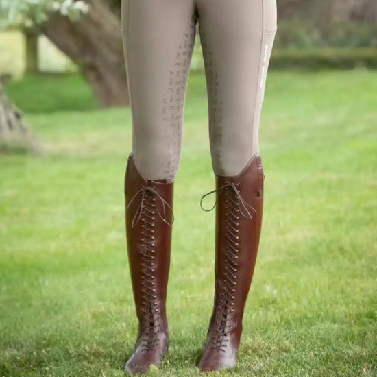 Premier Equine Maurizia Ladies Lace Front Tall Leather Riding Boot by Premier Equine at  Try a Bit