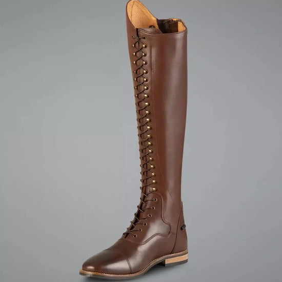 Premier Equine Maurizia Ladies Lace Front Tall Leather Riding Boot by Premier Equine at  Try a Bit