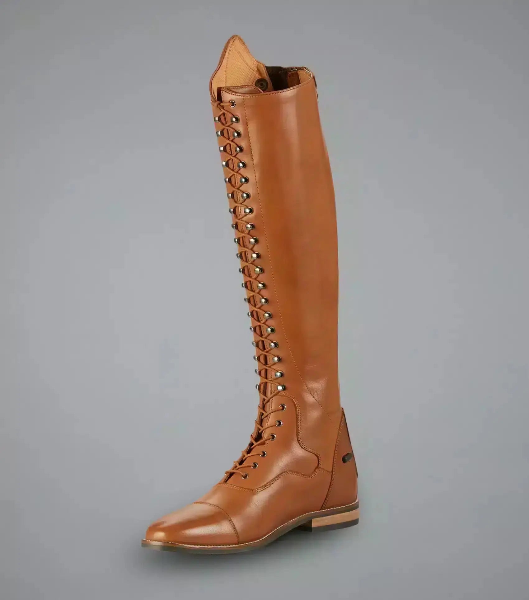 Premier Equine Maurizia Ladies Lace Front Tall Leather Riding Boot by Premier Equine at  Try a Bit