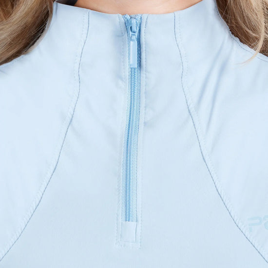 Meraki Womens Short Sleeve Top Dusty Blue by Premier Equine Int. Ltd. at  Try A Bit