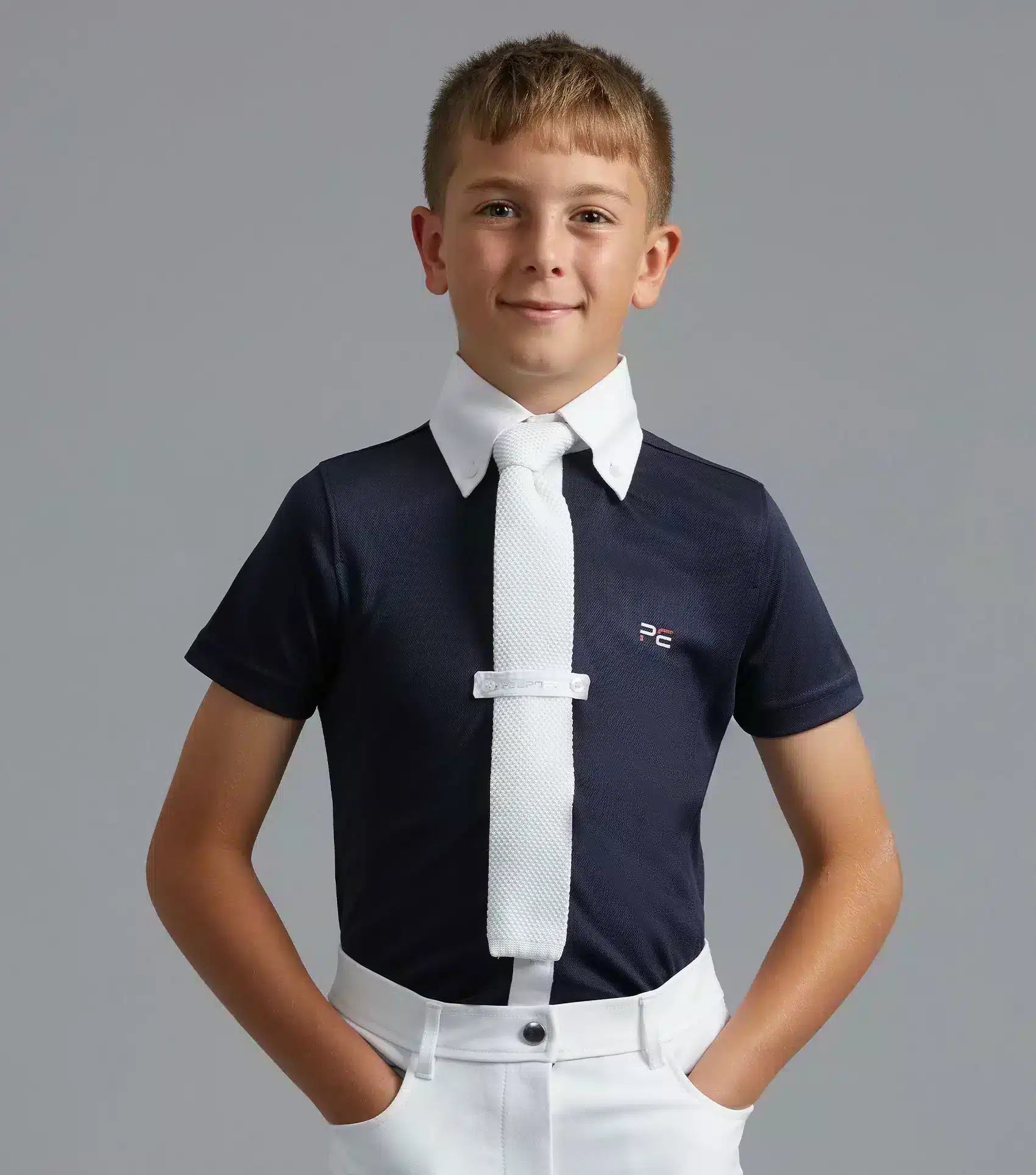 Premier Equine Mini Antonio Boy's Short Sleeve Show Shirt by Premier Equine at  Try a Bit