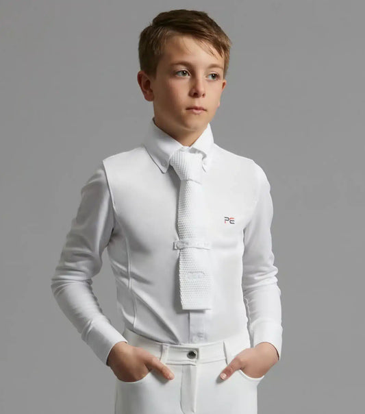 Premier Equine Mini Giulio Boy's Long Sleeve Show Shirt by Premier Equine at  Try a Bit