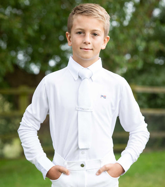 Premier Equine Mini Giulio Boy's Long Sleeve Show Shirt by Premier Equine at  Try a Bit