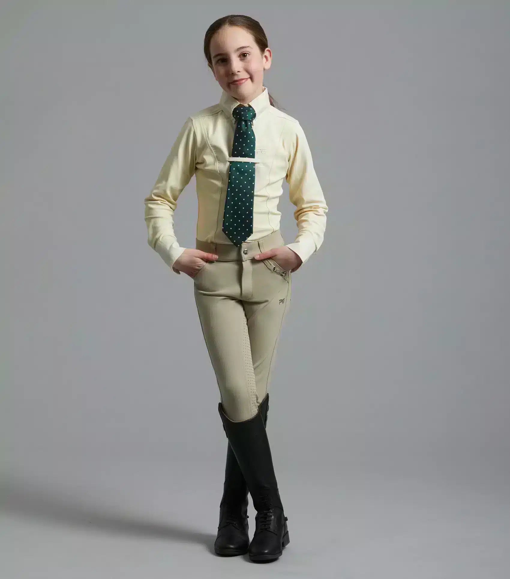 Premier Equine Tessa Girls Long Sleeve Show Shirt by Premier Equine at  Try a Bit