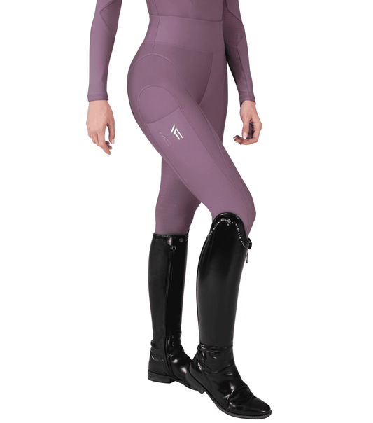 Maximilian Equestrian Outline Riding Leggings Plum by Maximilian Equestrian at  Try a Bit