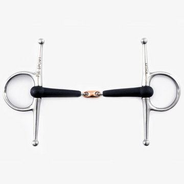 Premier Equine Rubber Full Cheek Snaffle with Lozenge by Premier Equine at  Try a Bit