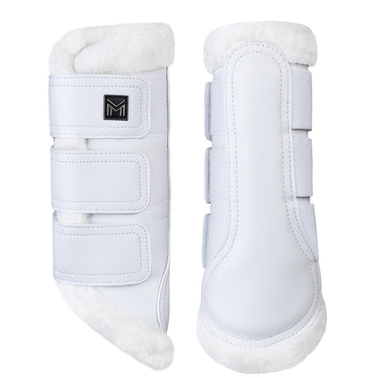 Drift Brushing Boots (White) by Maximilian Equestrian at  Try A Bit