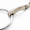 novocontact Eggbutt bit with D-shaped rings 14 mm double jointed - Sensogan by Sprenger at  Try A Bit