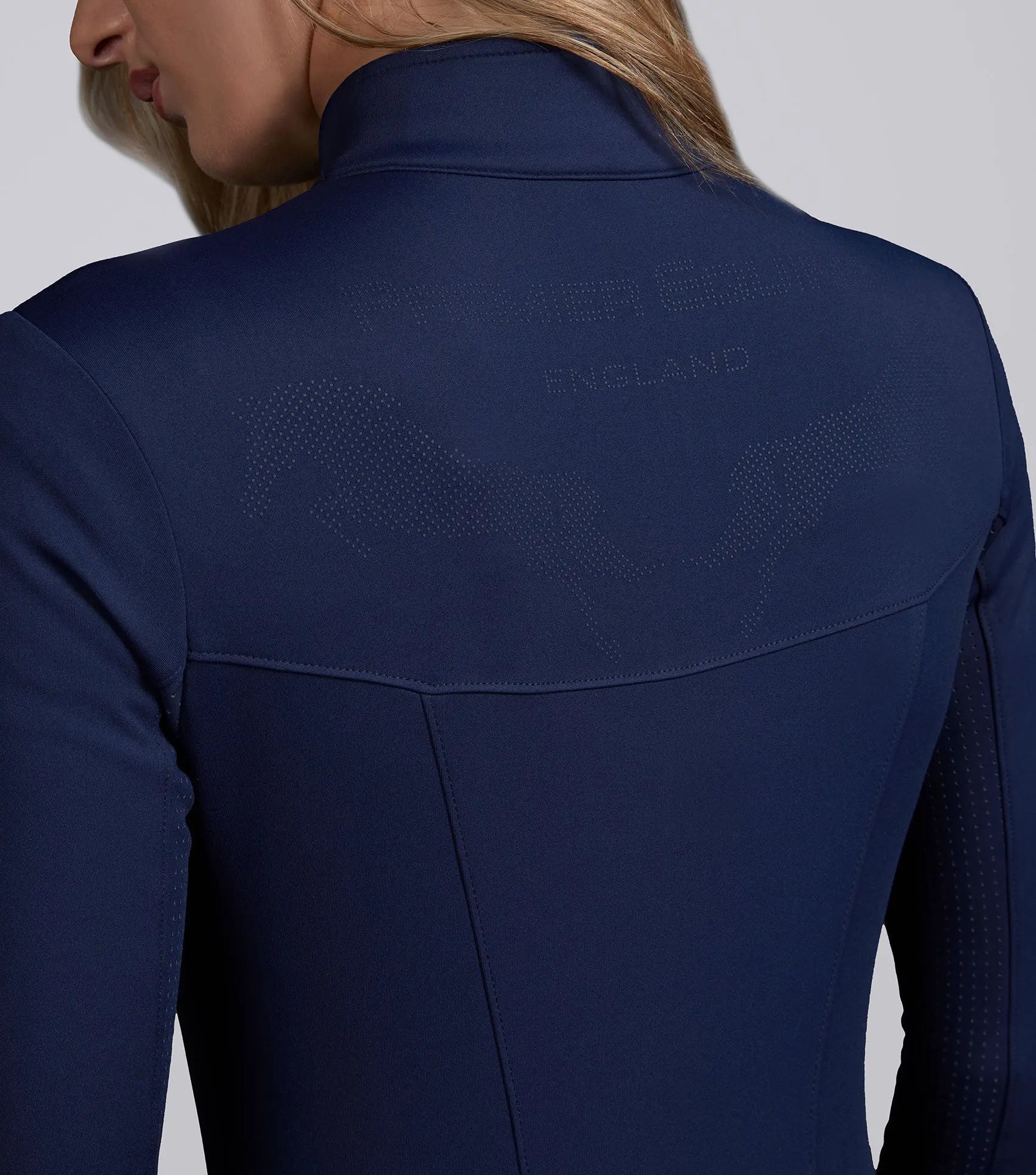 Prospero Slimline Jacket Navy by Premier Equine Int. Ltd. at  Try A Bit