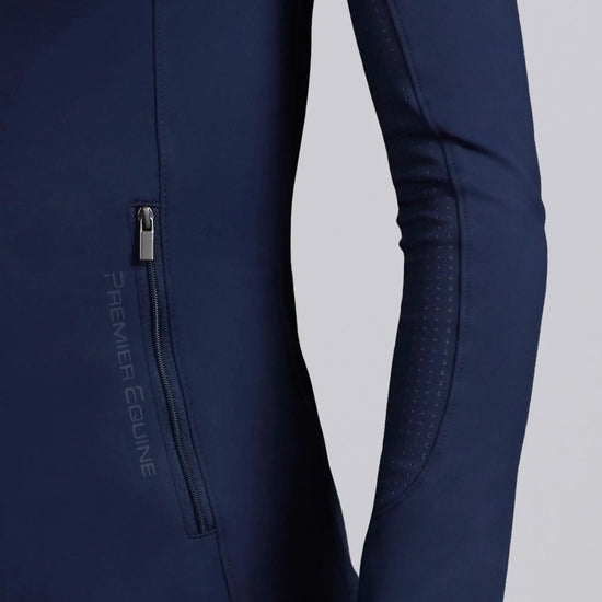 Prospero Slimline Jacket Navy by Premier Equine Int. Ltd. at  Try A Bit