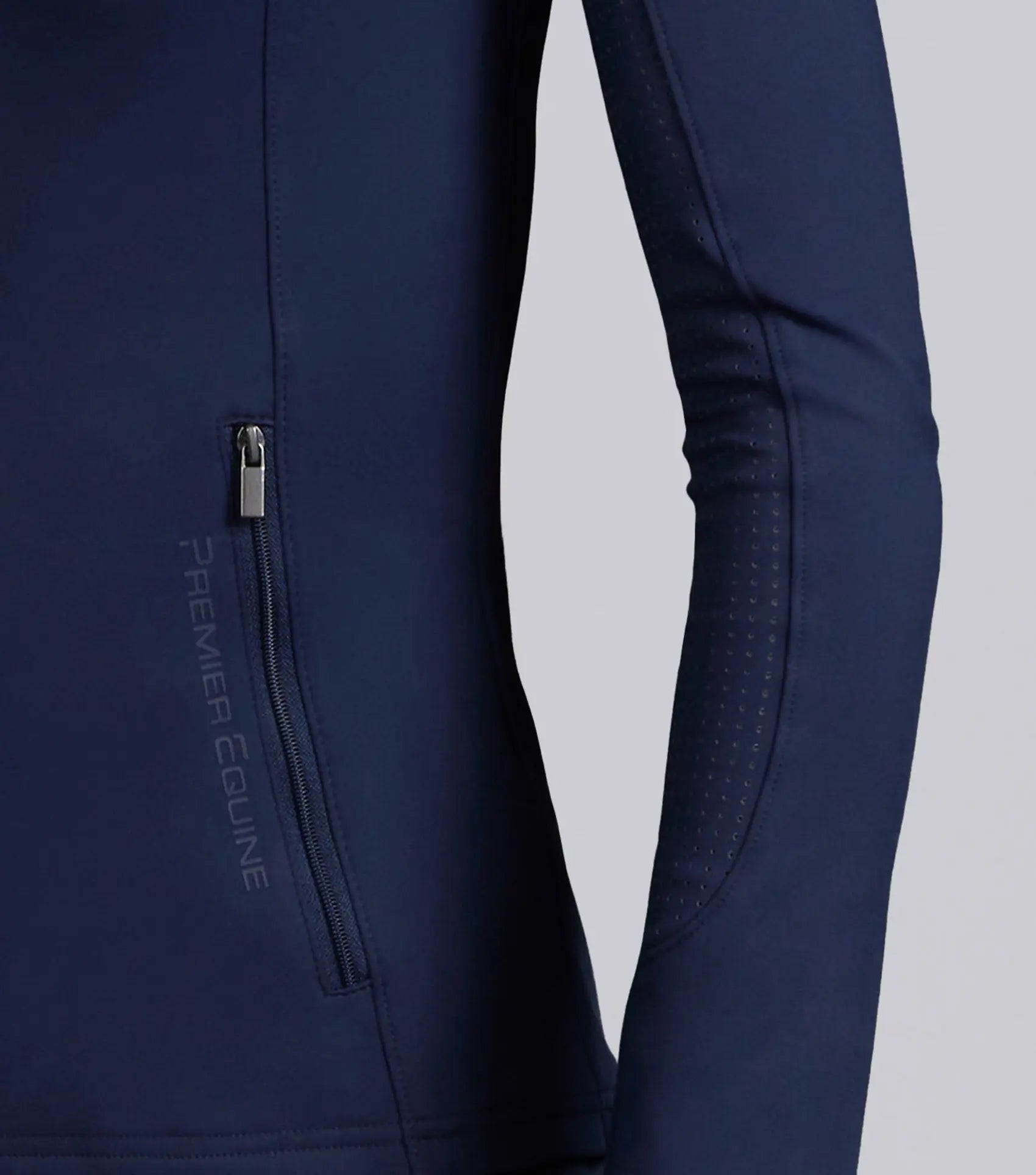 Prospero Slimline Jacket Navy by Premier Equine Int. Ltd. at  Try A Bit
