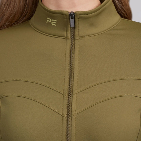 Prospero Slimline Jacket Olive by Premier Equine Int. Ltd. at  Try A Bit