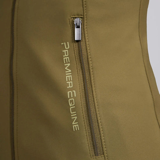 Prospero Slimline Jacket Olive by Premier Equine Int. Ltd. at  Try A Bit