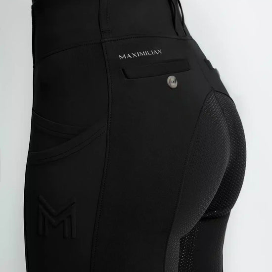 Maximilian Equestrian Tech Riding Leggings Black by Maximilian Equestrian at  Try a Bit