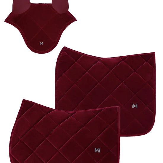 Velvet Jumping Saddle Pad (Ruby) by Maximilian Equestrian at  Try A Bit