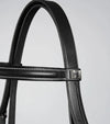 Raised Jumping Bridle with Flash Noseband Dark Havana by Premier Equine Int. Ltd. at  Try A Bit