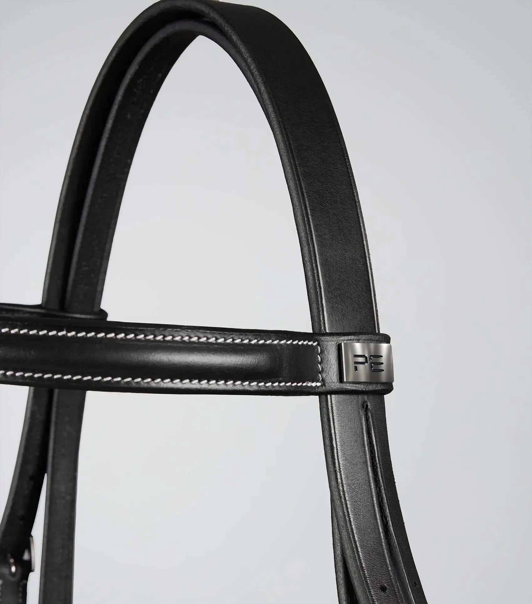 Raised Jumping Bridle with Flash Noseband Dark Havana by Premier Equine Int. Ltd. at  Try A Bit