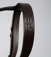 Raised Jumping Bridle with Flash Noseband Dark Havana by Premier Equine Int. Ltd. at  Try A Bit