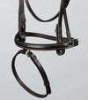 Raised Jumping Bridle with Flash Noseband Dark Havana by Premier Equine Int. Ltd. at  Try A Bit