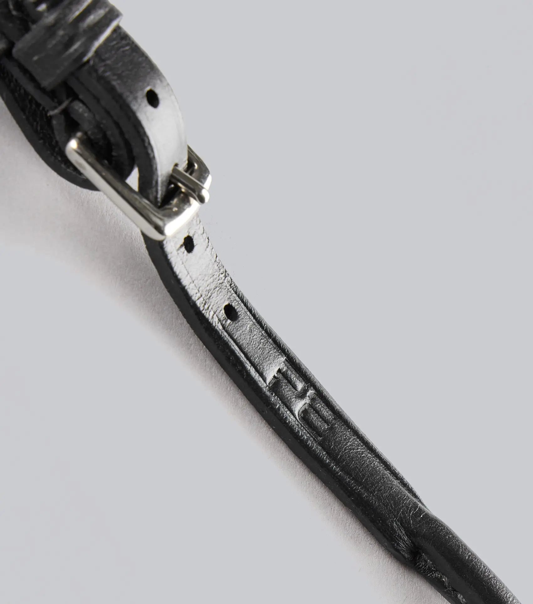 Round Lip Strap Black by Premier Equine Int. Ltd. at  Try A Bit