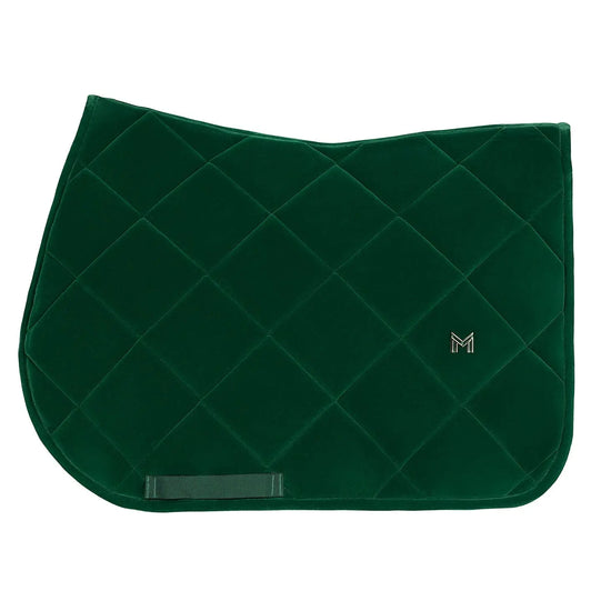 Velvet Jumping Saddle Pad (Jade) by Maximilian Equestrian at  Try A Bit