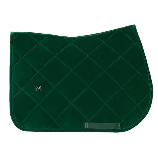 Velvet Jumping Saddle Pad (Jade) by Maximilian Equestrian at  Try A Bit