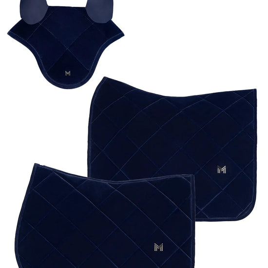 Velvet Jumping Saddle Pad (Sapphire) by Maximilian Equestrian at  Try A Bit