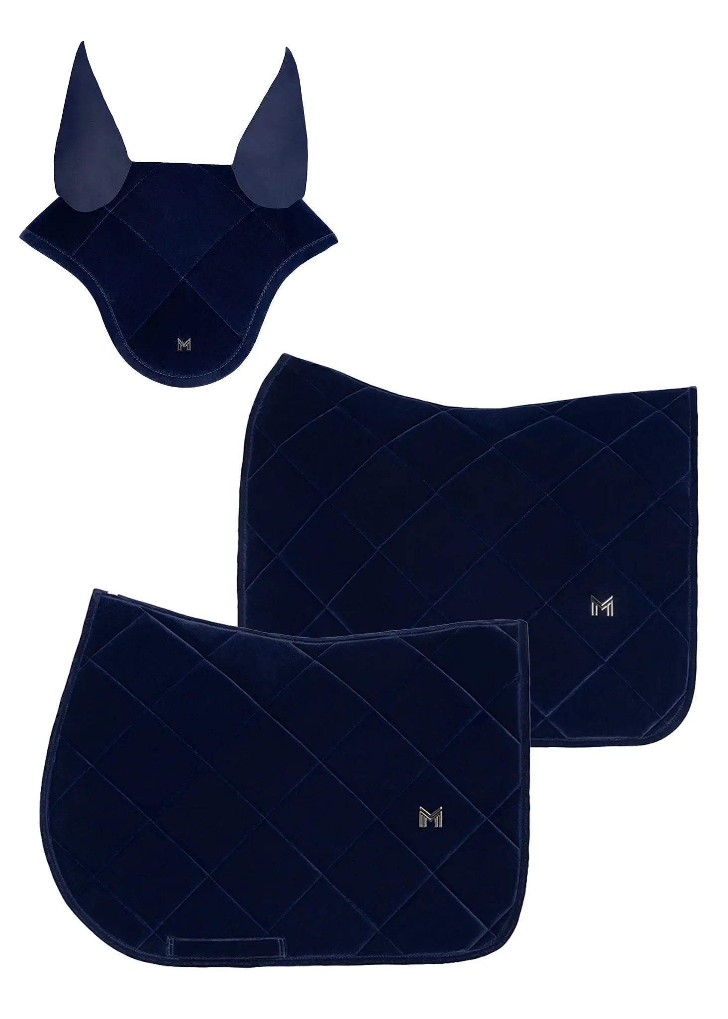 Velvet Jumping Saddle Pad (Sapphire) by Maximilian Equestrian at  Try A Bit