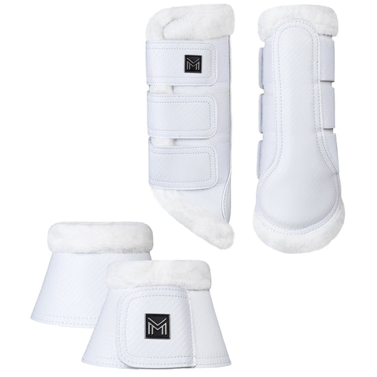 Drift Brushing Boots (White) by Maximilian Equestrian at  Try A Bit