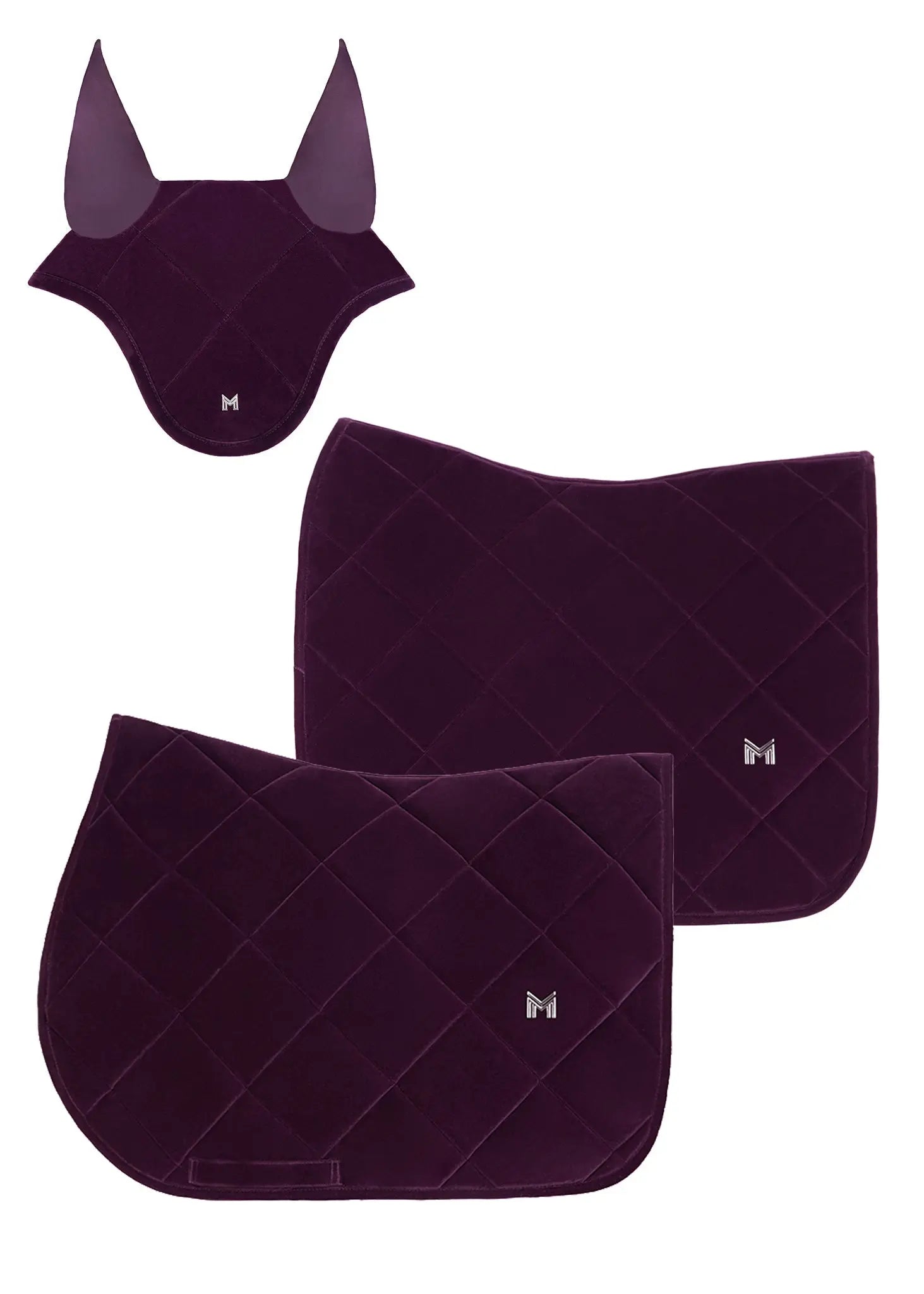 Velvet Jumping Saddle Pad (Amethyst) by Maximilian Equestrian at  Try A Bit