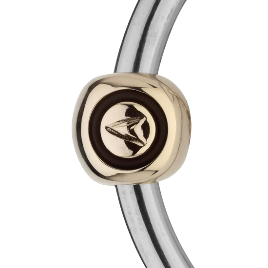 novocontact Eggbutt bit with D-shaped rings 14 mm double jointed - Sensogan by Sprenger at  Try A Bit