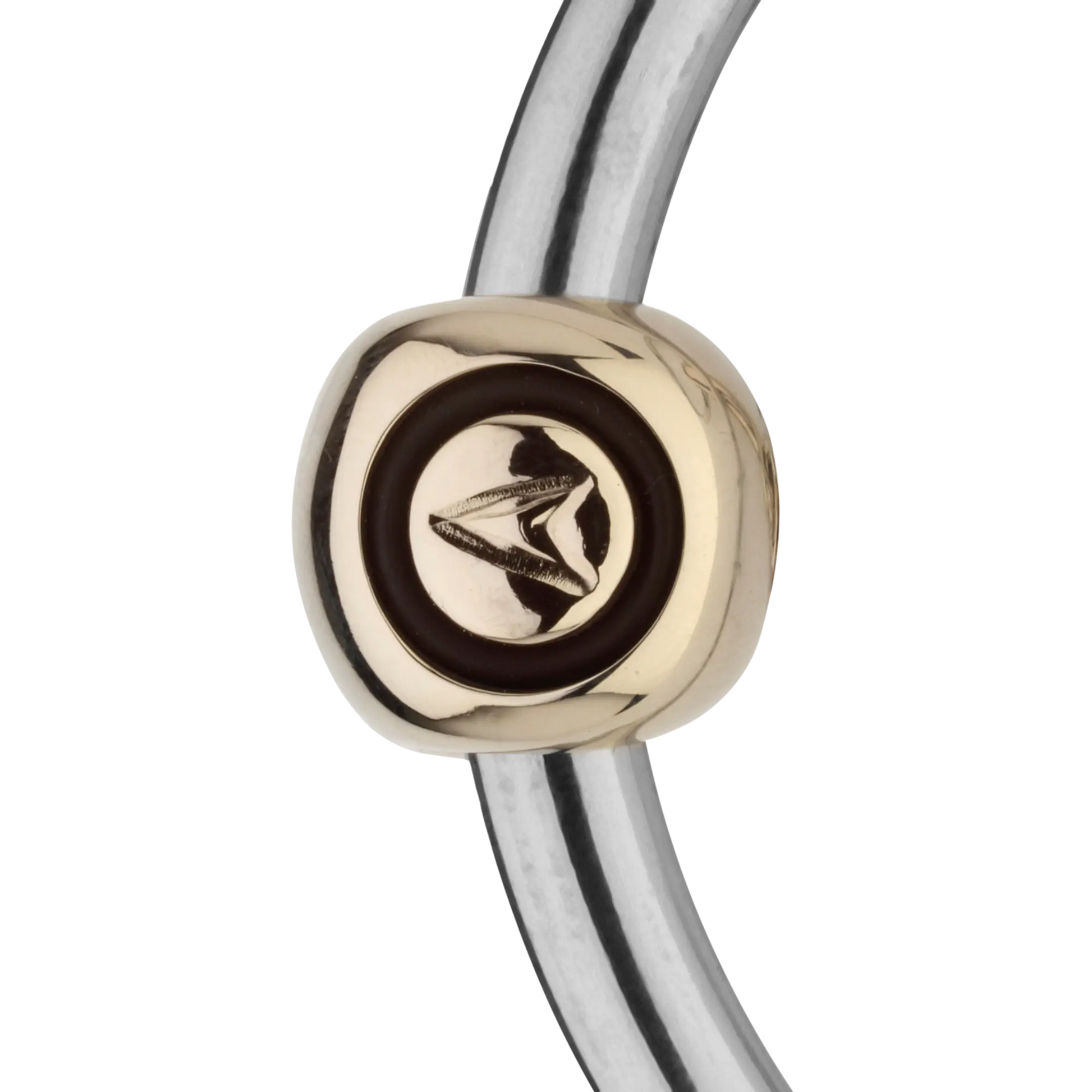 novocontact Eggbutt bit with D-shaped rings 14 mm double jointed - Sensogan by Sprenger at  Try A Bit