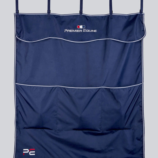 PE Team Stable Drape Navy by Premier Equine Int. Ltd. at  Try A Bit