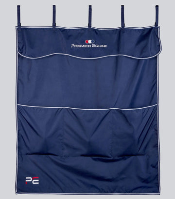 PE Team Stable Drape Navy by Premier Equine Int. Ltd. at  Try A Bit