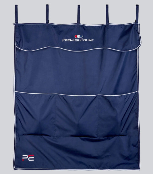 PE Team Stable Drape Navy by Premier Equine Int. Ltd. at  Try A Bit