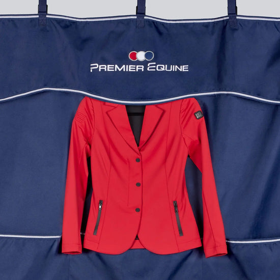 PE Team Stable Drape Navy by Premier Equine Int. Ltd. at  Try A Bit