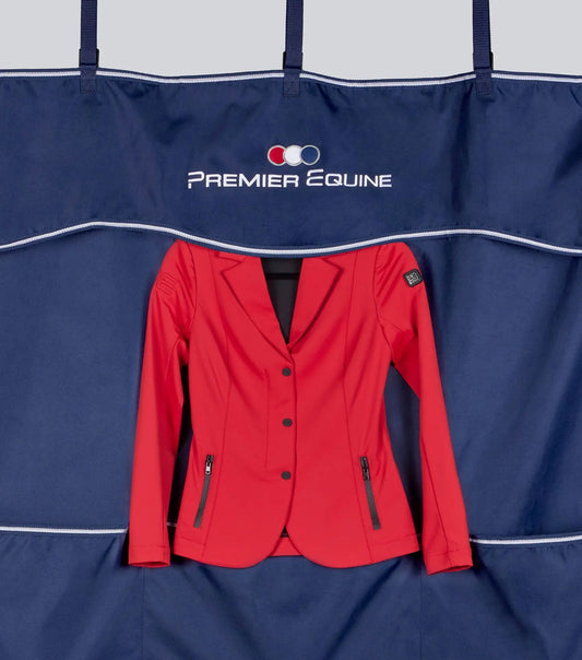 PE Team Stable Drape Navy by Premier Equine Int. Ltd. at  Try A Bit