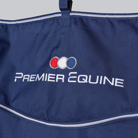 PE Team Stable Drape Navy by Premier Equine Int. Ltd. at  Try A Bit
