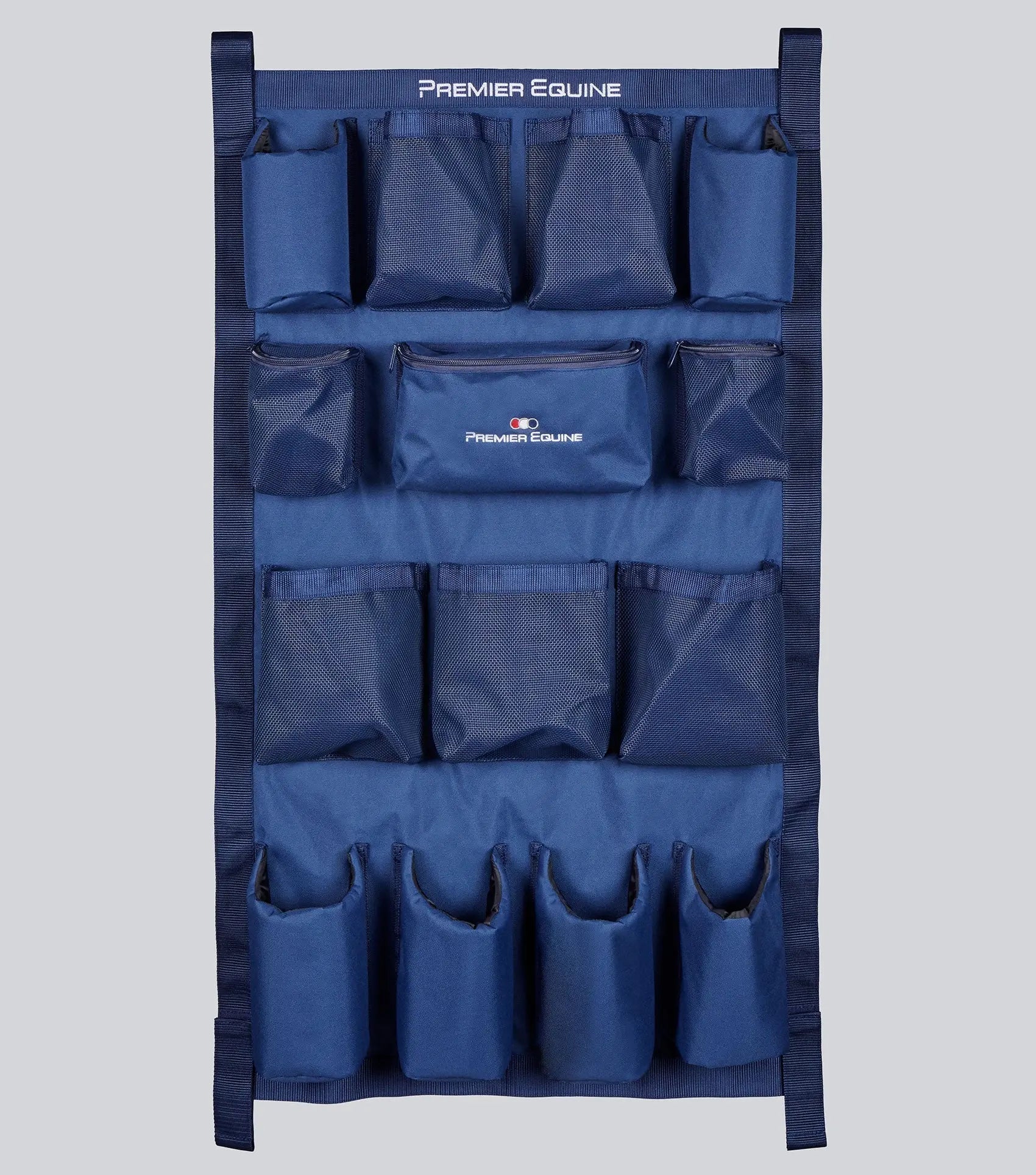 PE Team Wall Organiser Long Navy by Premier Equine Int. Ltd. at  Try A Bit
