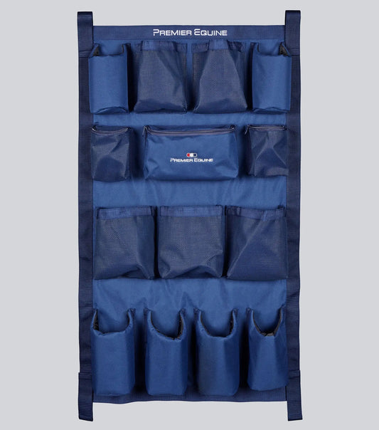 PE Team Wall Organiser Long Navy by Premier Equine Int. Ltd. at  Try A Bit