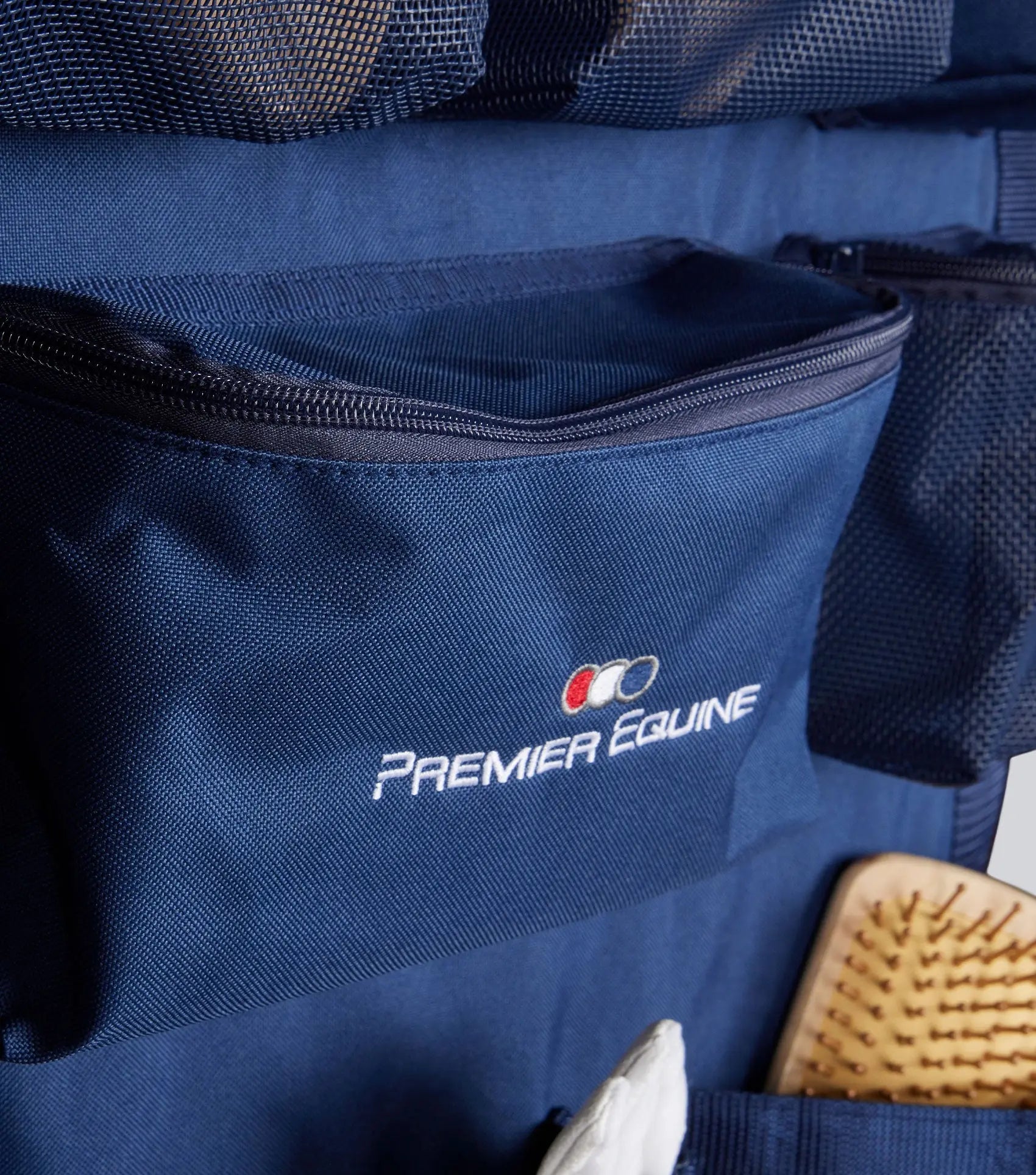 PE Team Wall Organiser Long Navy by Premier Equine Int. Ltd. at  Try A Bit