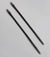 Spur Straps 4/8" European Leather Black by Premier Equine Int. Ltd. at  Try A Bit