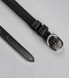 Spur Straps 4/8" European Leather Black by Premier Equine Int. Ltd. at  Try A Bit
