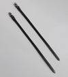 Spur Straps 4/8" European Leather Dark Havana by Premier Equine Int. Ltd. at  Try A Bit